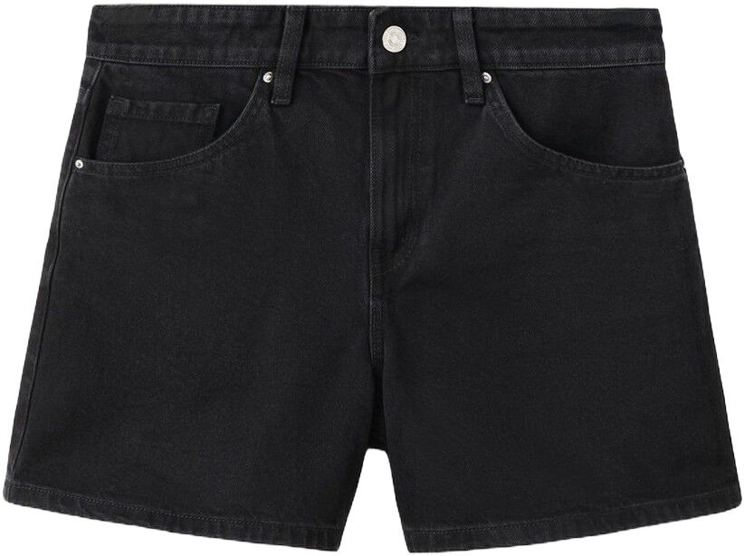 Straight-fit denim shorts