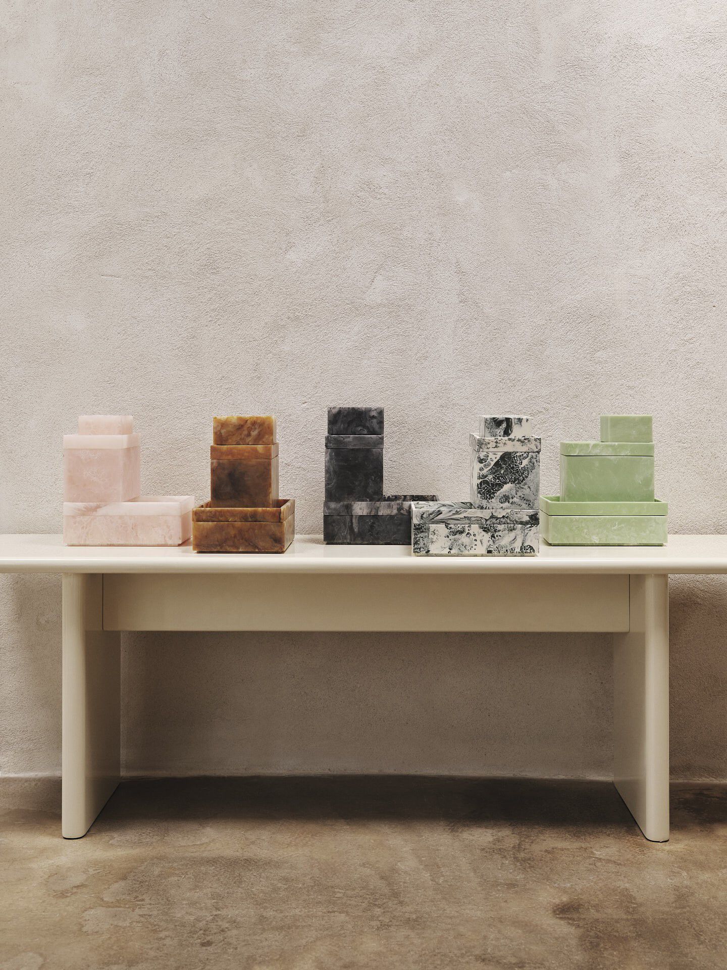 Mist Box - 7,5 x 10 - Emerald Off-white