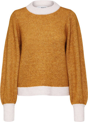 SLFSTAR LS CONTRAST KNIT X-MAS O-NE