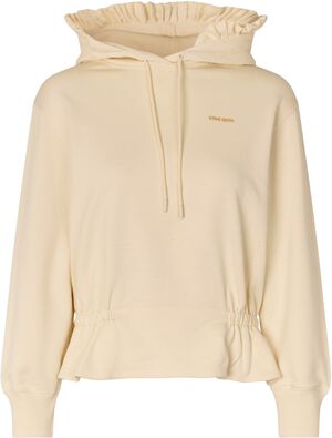 2430 Terry, Ruffled Hoodie Sweatshirt
