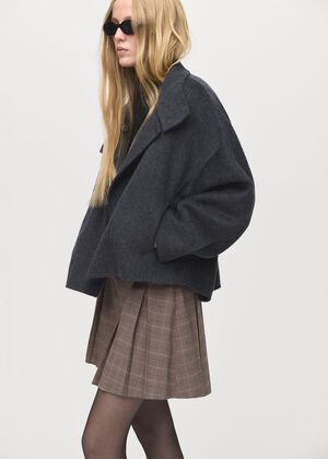 Pleated mini-skirt