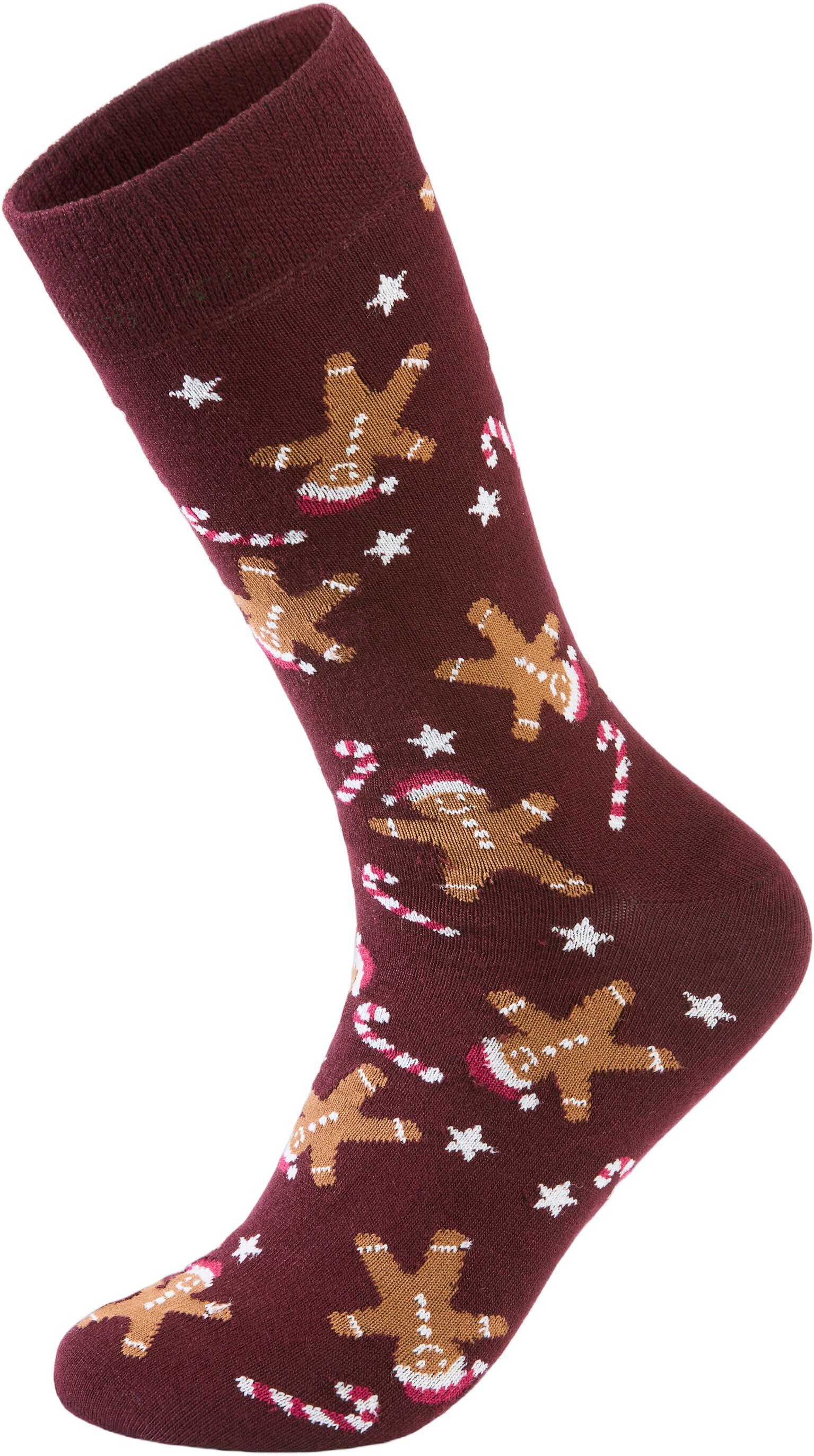Christmas bamboo sock
