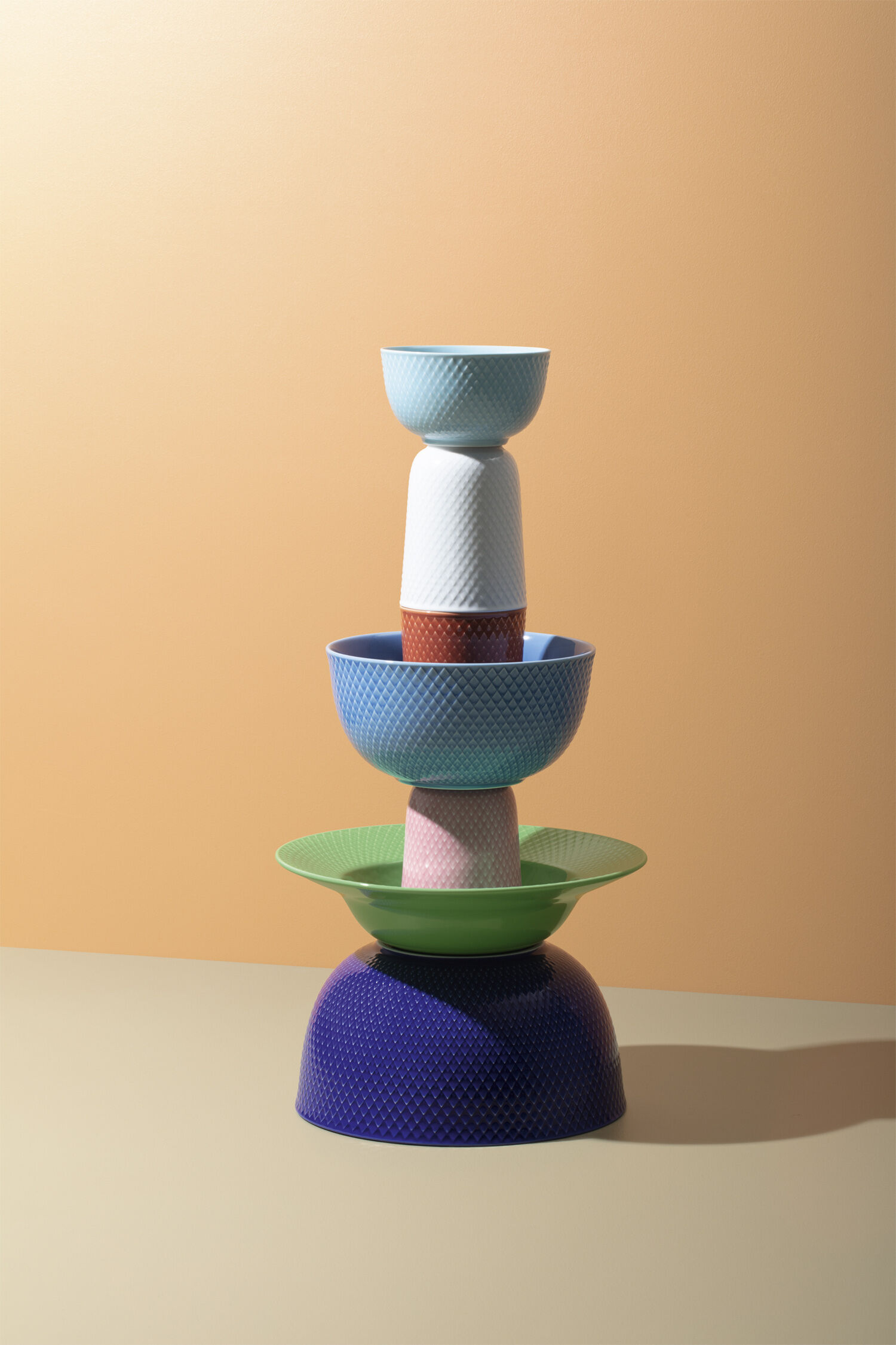 Rhombe Krus 33 cl rosa porcel&aelig;n