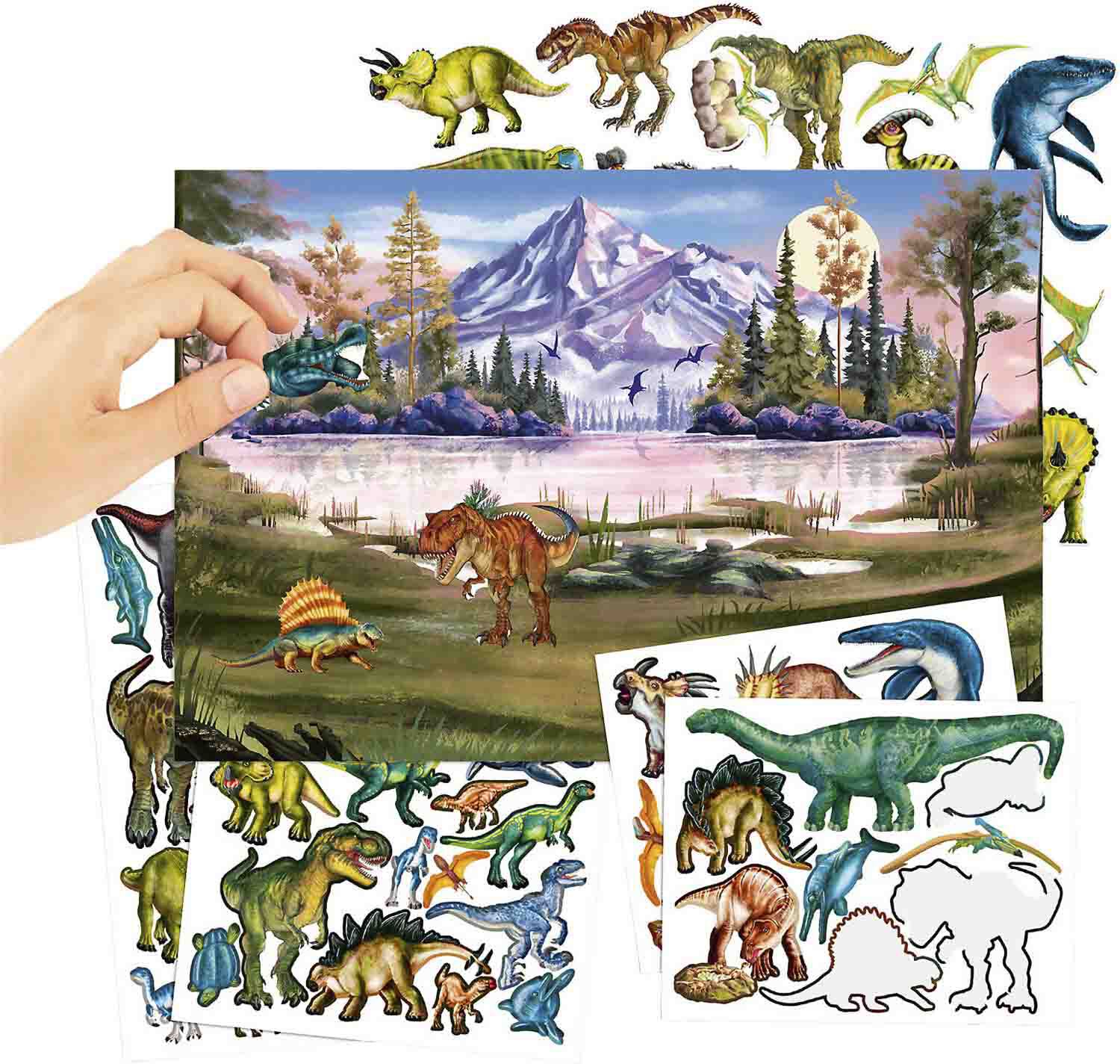 Dino World stickerworld puffy