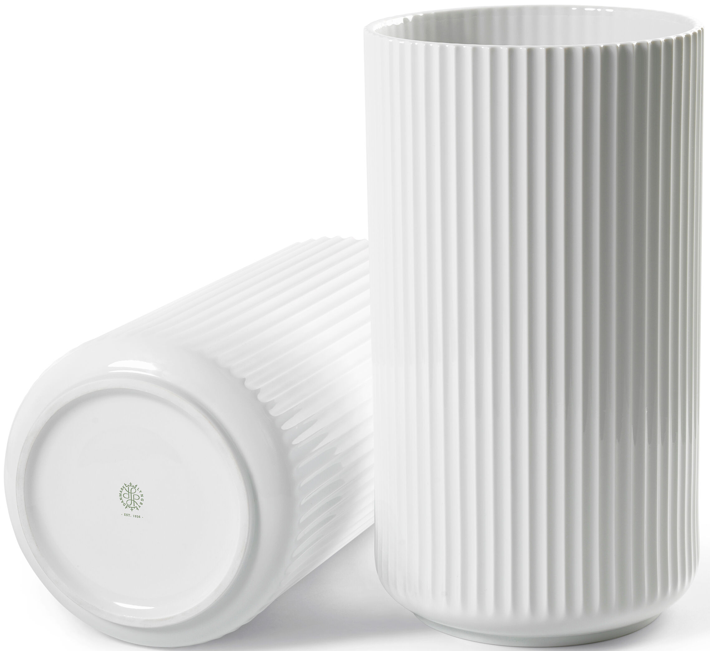 Lyngbyvasen 15 cm Vit