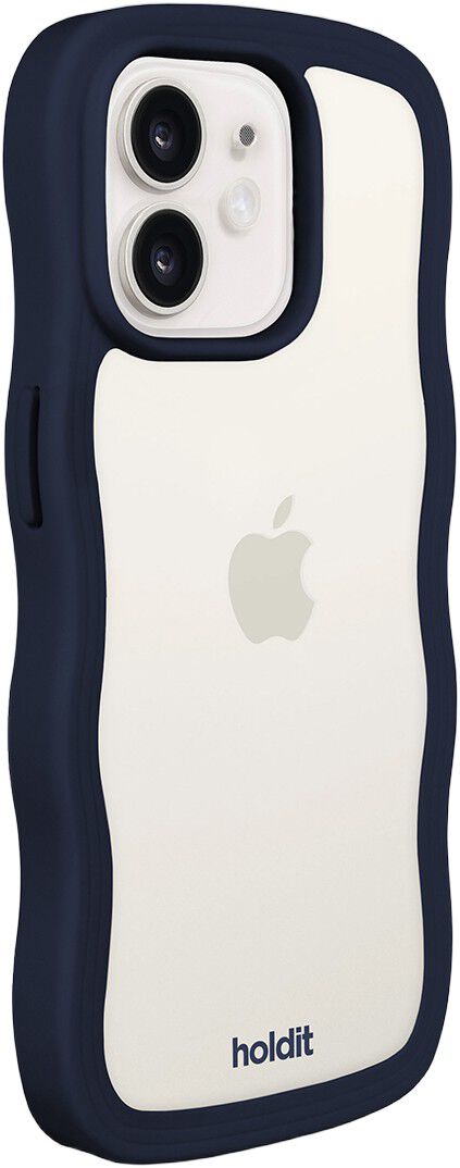 Wavy Case iPhone 12/12 Pro Midnight Blue/Transparent