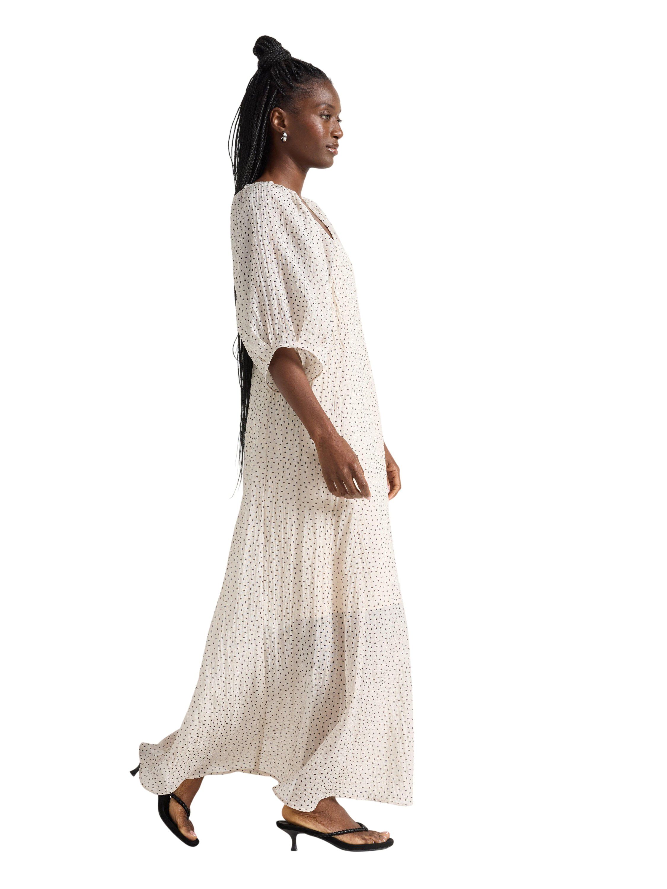 Woven maxi dress in soft viscose wi