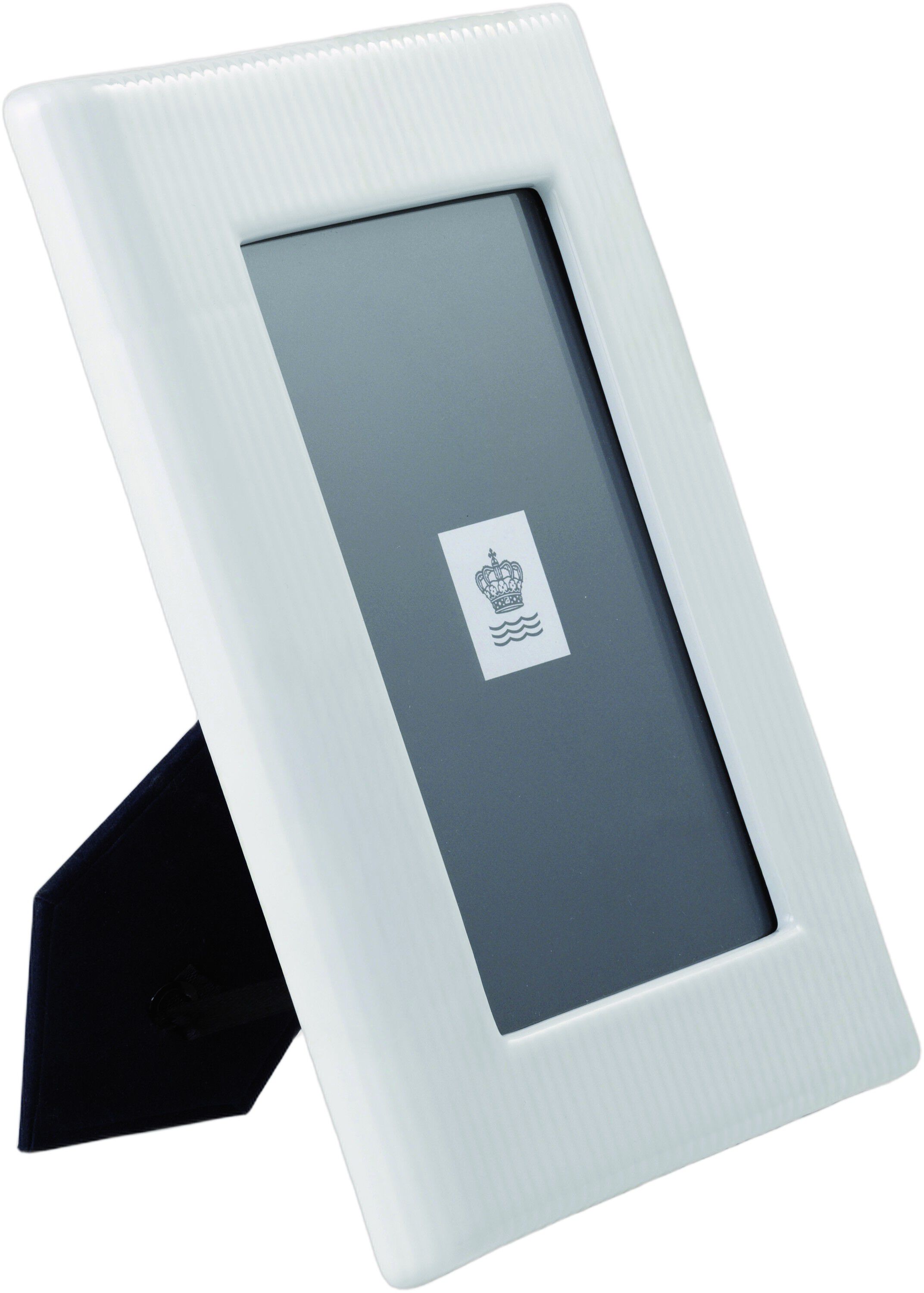 Hvid Riflet billedramme 21 cm