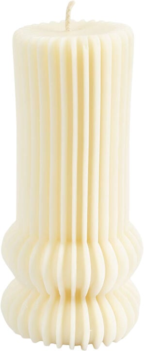 Silikoneform, Rillet cylinder med buer, H: 12,5 cm, diam. 6