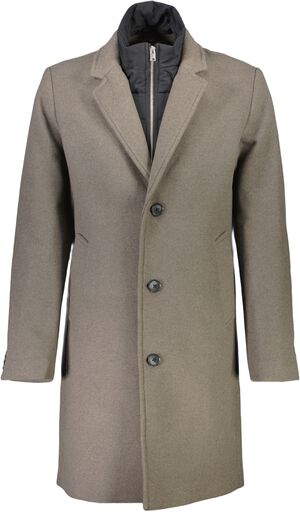 Detachable collar lapel coat