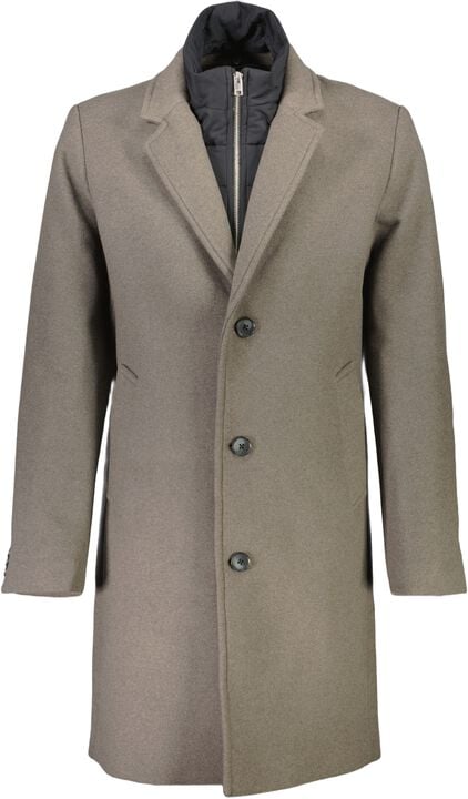 Detachable collar lapel coat