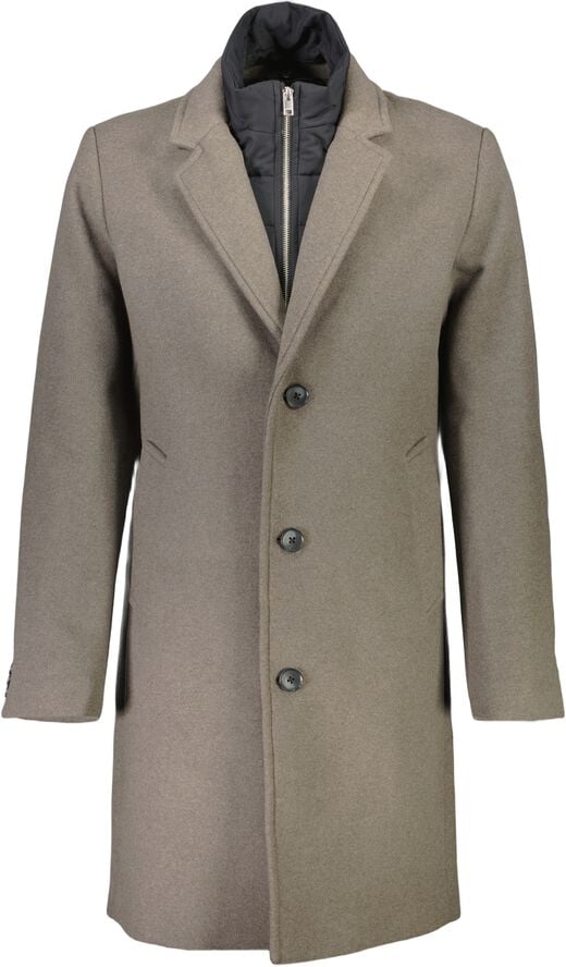 Detachable collar lapel coat
