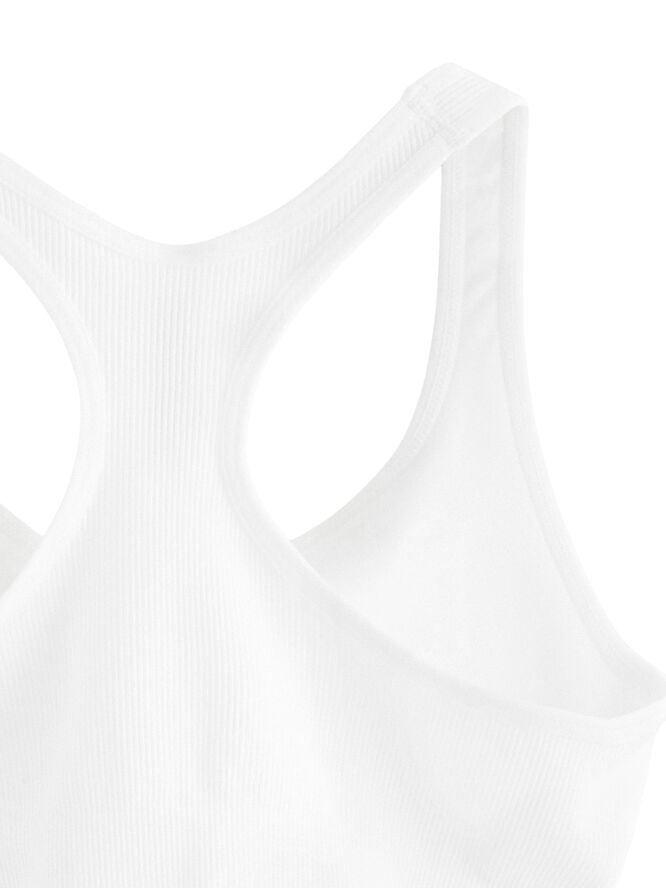 Ribbad mjuk bh utan sömmar