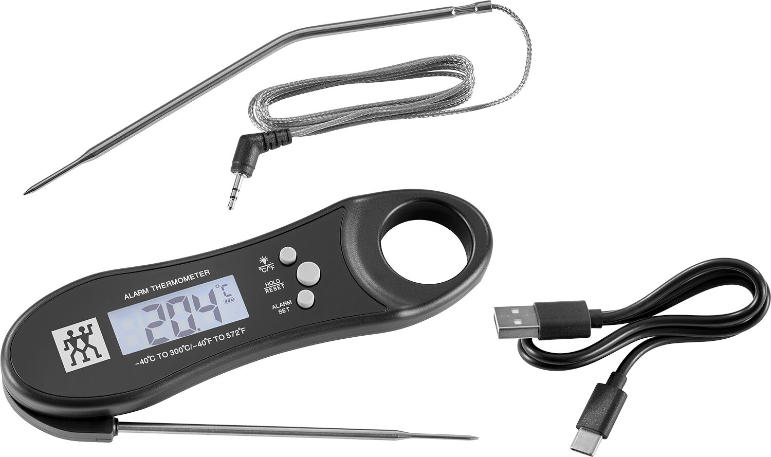 BBQ+ Digital termometer Svart ABS
