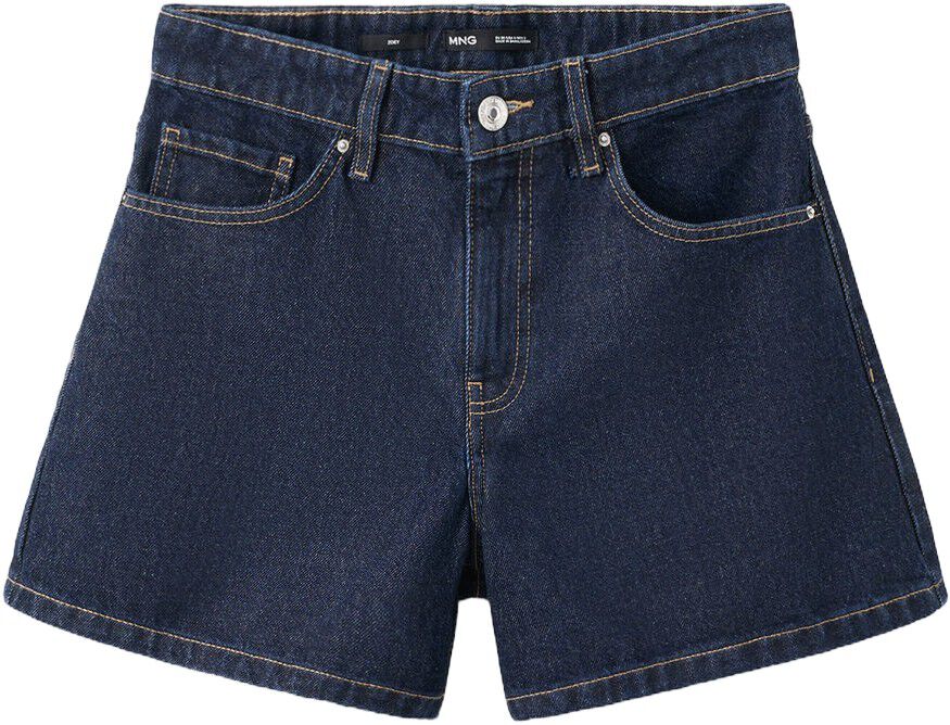 Straight-fit denim shorts
