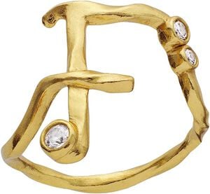 F Alphabet Ring
