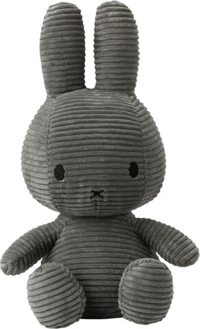 Miffy Sitting Corduroy Grey - 33 cm