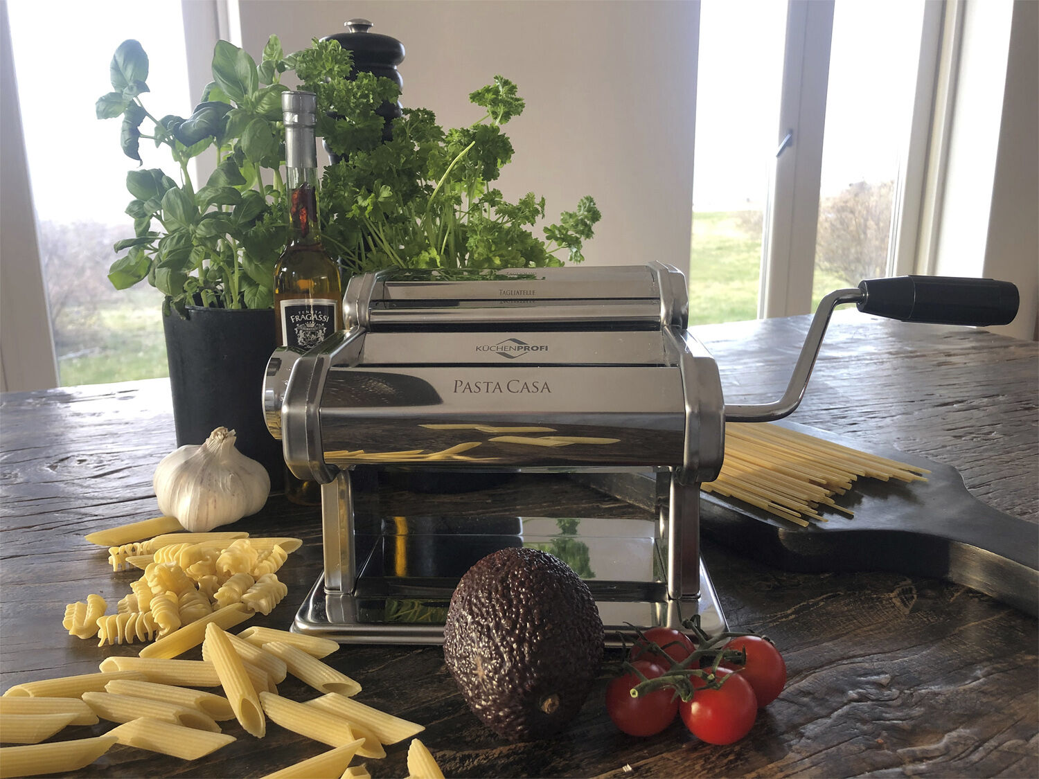 Pastamaskine PASTACASA, st&aring;l