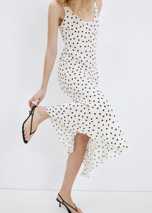 Polka dot midi dress
