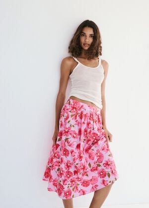 Midi skirt 100% cotton