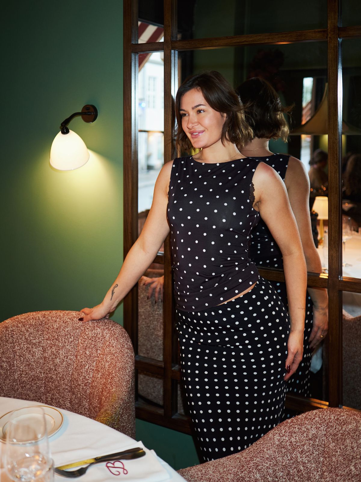 Ditty Jersey Dot Top