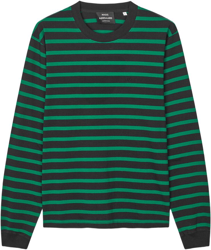 Cotton Jersey Stripe Frode Tee LS