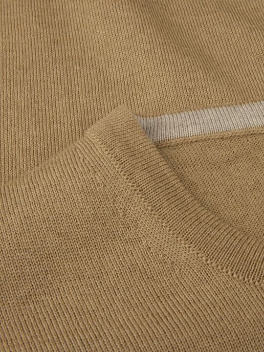 Sweater Knitted Crew Neck With Patch Merino Wool