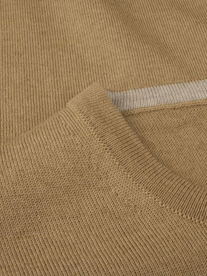 Sweater Knitted Crew Neck With Patch Merino Wool