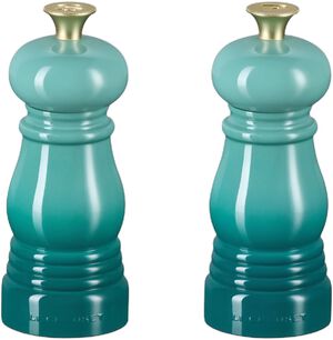 Le Creuset Signature salt- og peberkv&aelig;rns&aelig;t 11cm Bleu Riviera