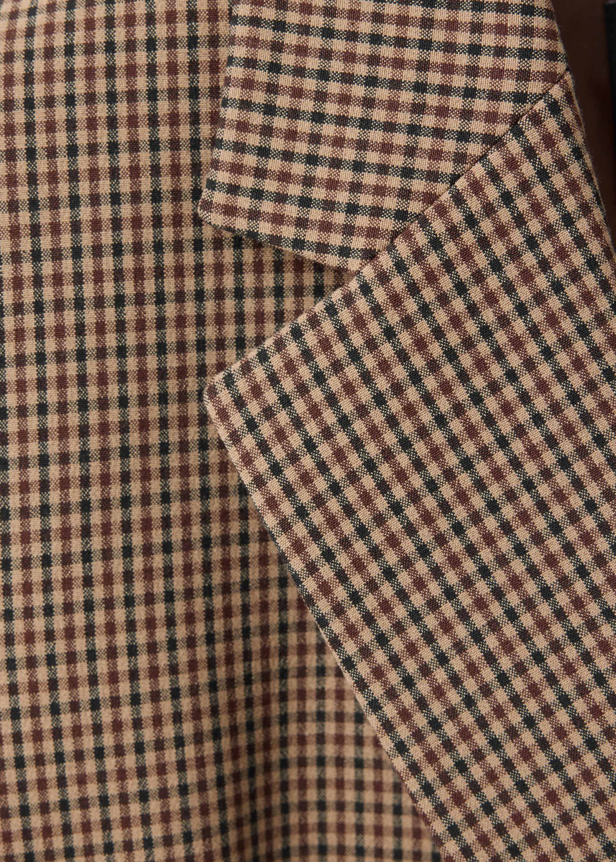 Houndstooth jacket with lapels
