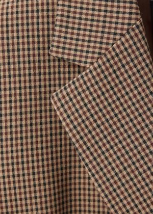 Houndstooth jacket with lapels