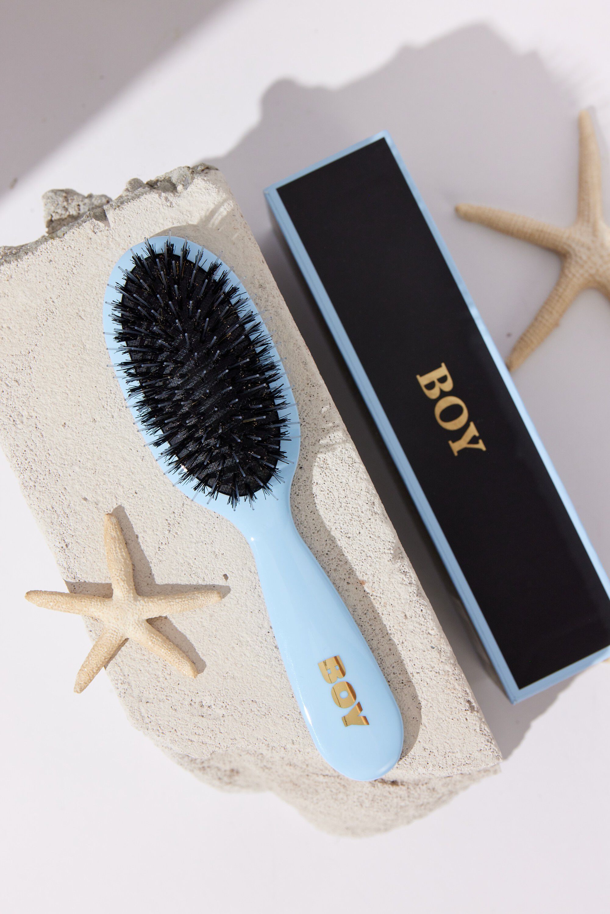 Boar- & Nylon Brush blue ""boy"" small