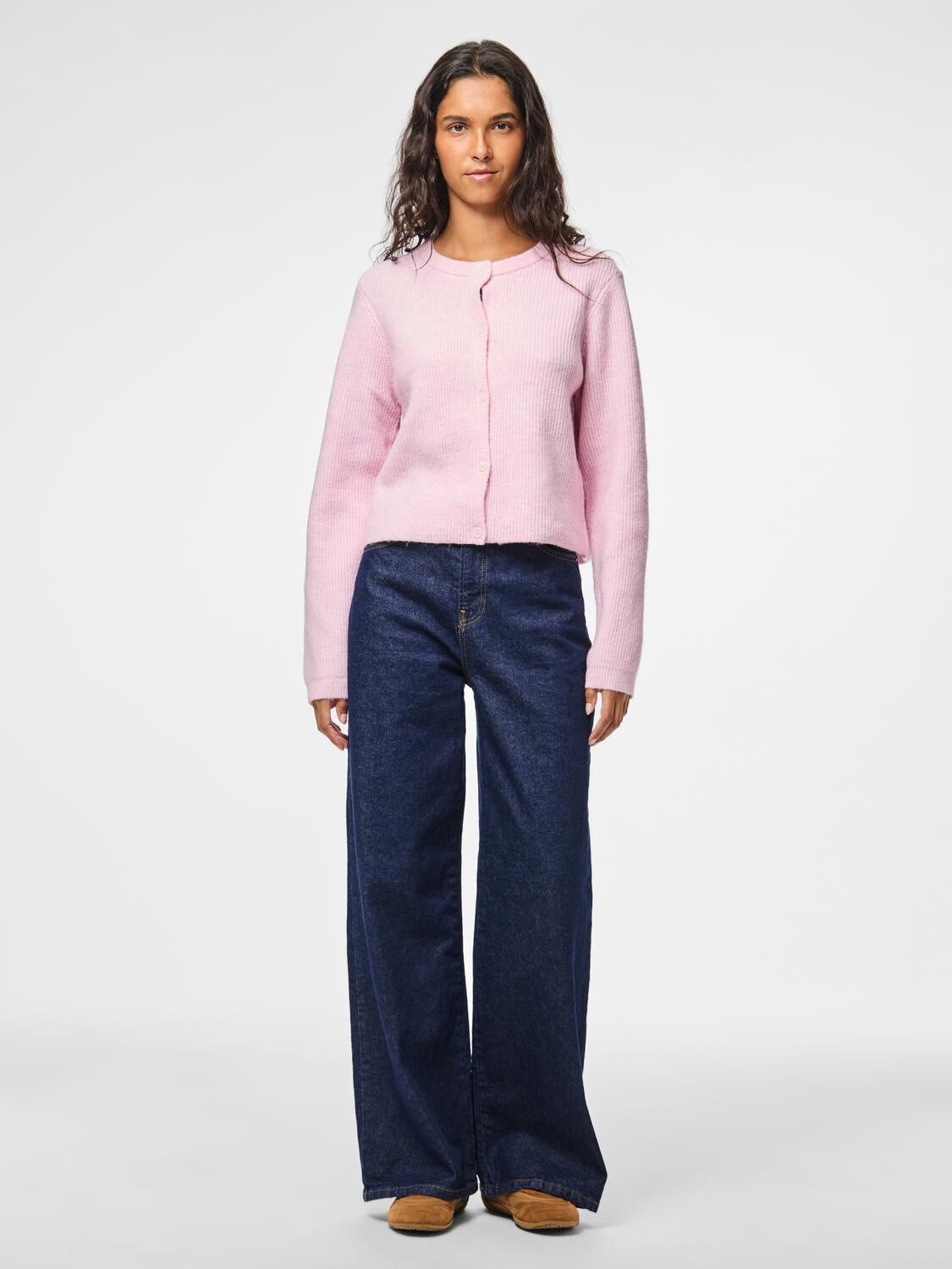 Pcsilly Ls O-Neck Knit Cardigan Noos Bc