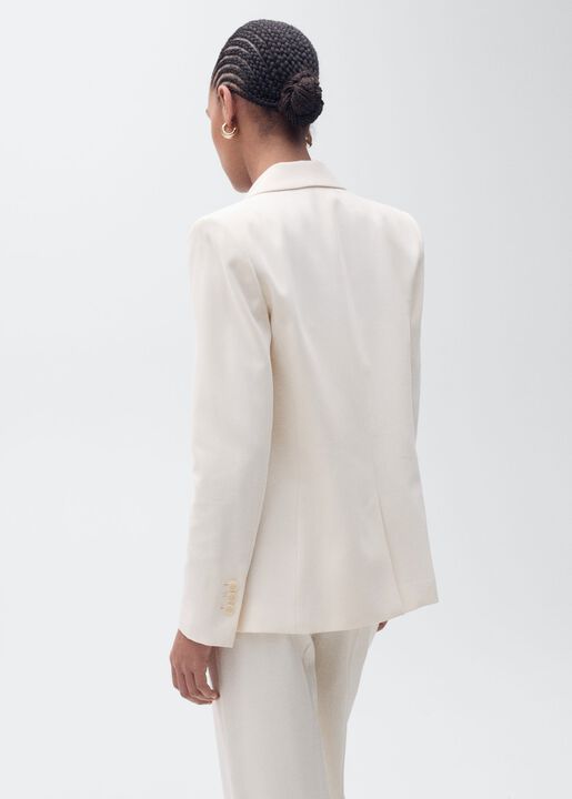 Straight-fit suit jacket