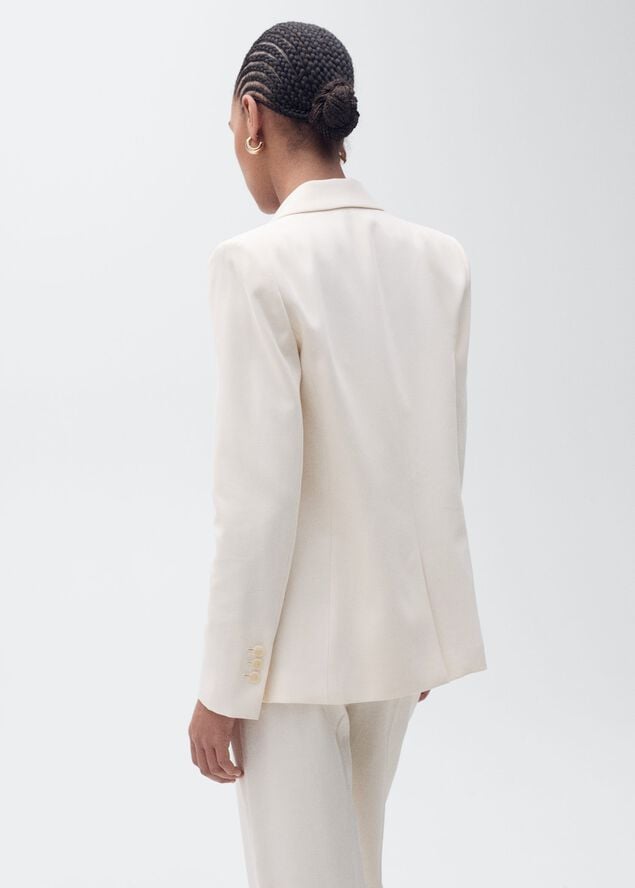 Straight-fit suit jacket