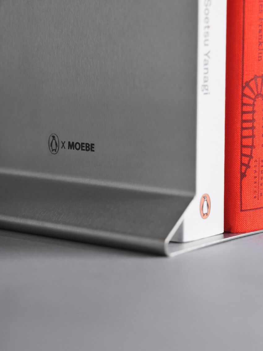 Book stand, Moebe x Penguin, Stainless Steel