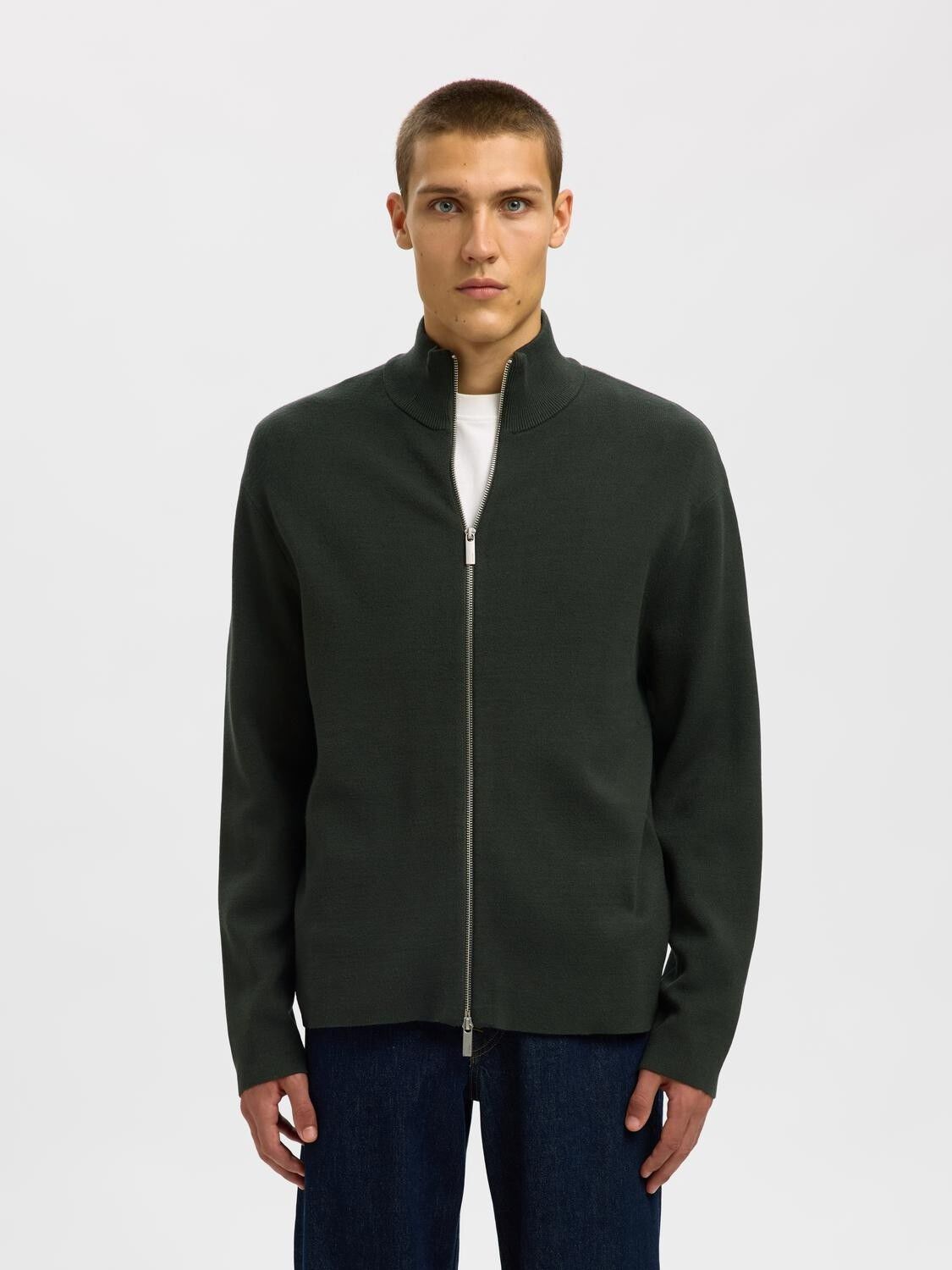 Slhteller Fn Zip Cardigan Noos