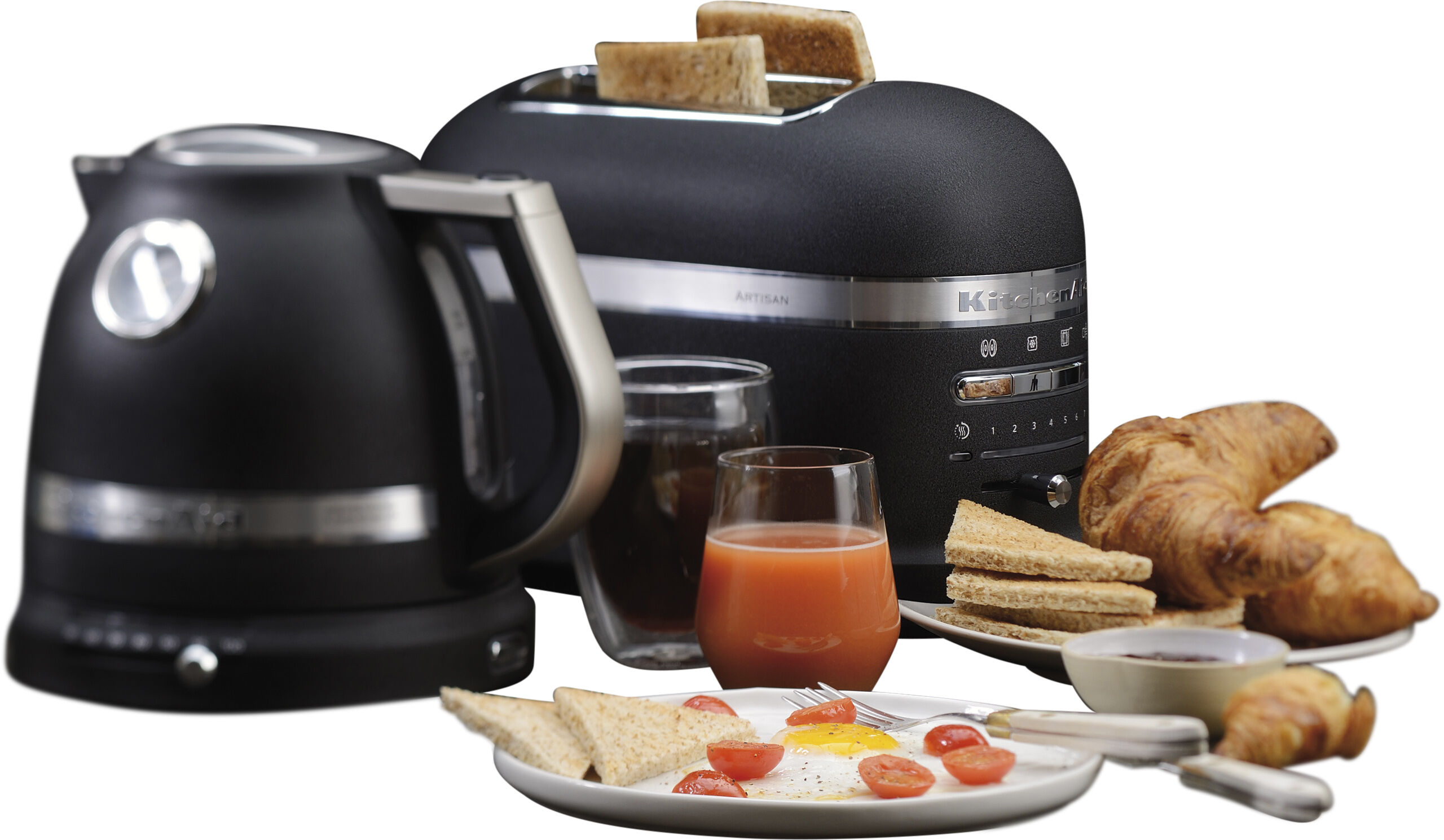 Artisan br&ouml;drost 2-skivor svart L34,8cm B18cm H22,