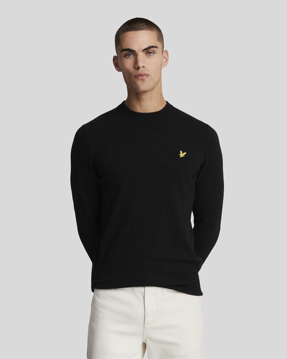Lambswool Blend Crew Neck Jumper