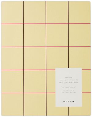 UMA notebook, flat lay binding