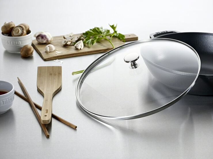 Wok +GL 30 Svart Rund Gjutjärn