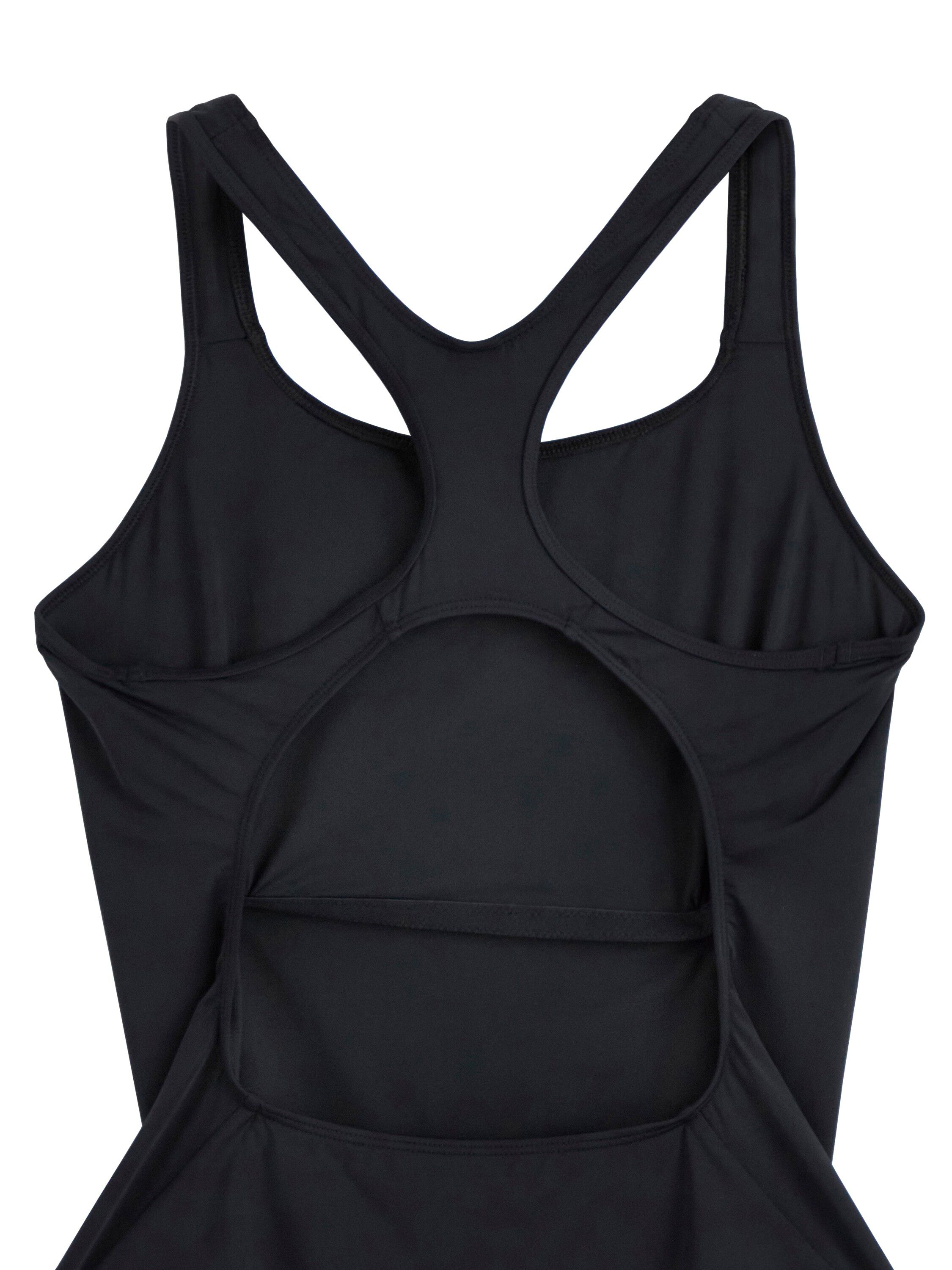 A racerback swimsuit with a stylish