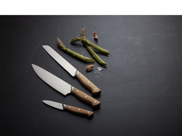 Knivset Foresta 3 delar Ek/Rostfritt stål