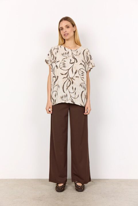 SC-SABIRA 1 Bluse Sand