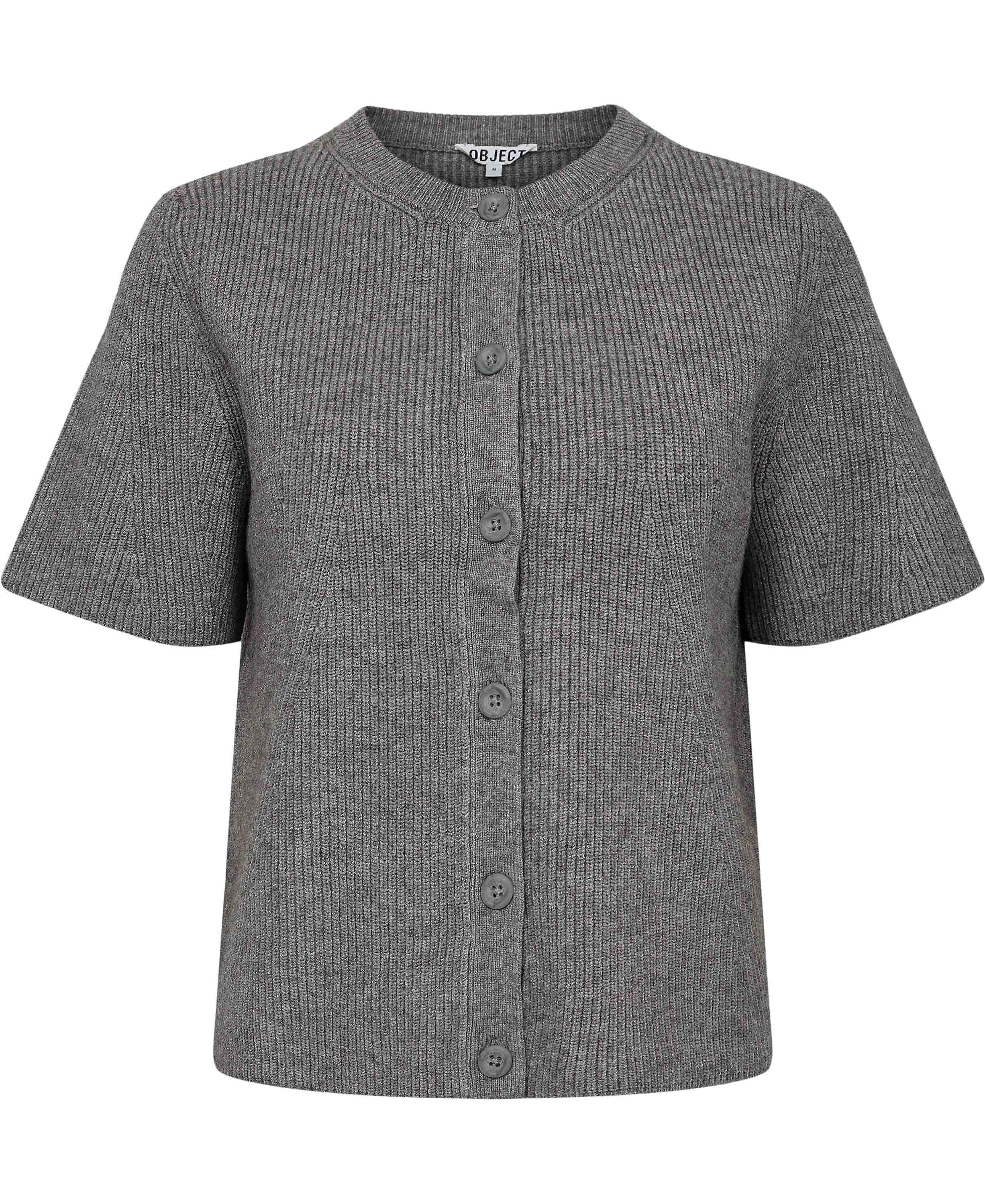 OBJVIOLA SS RE O-NECK CARDIGAN DIV