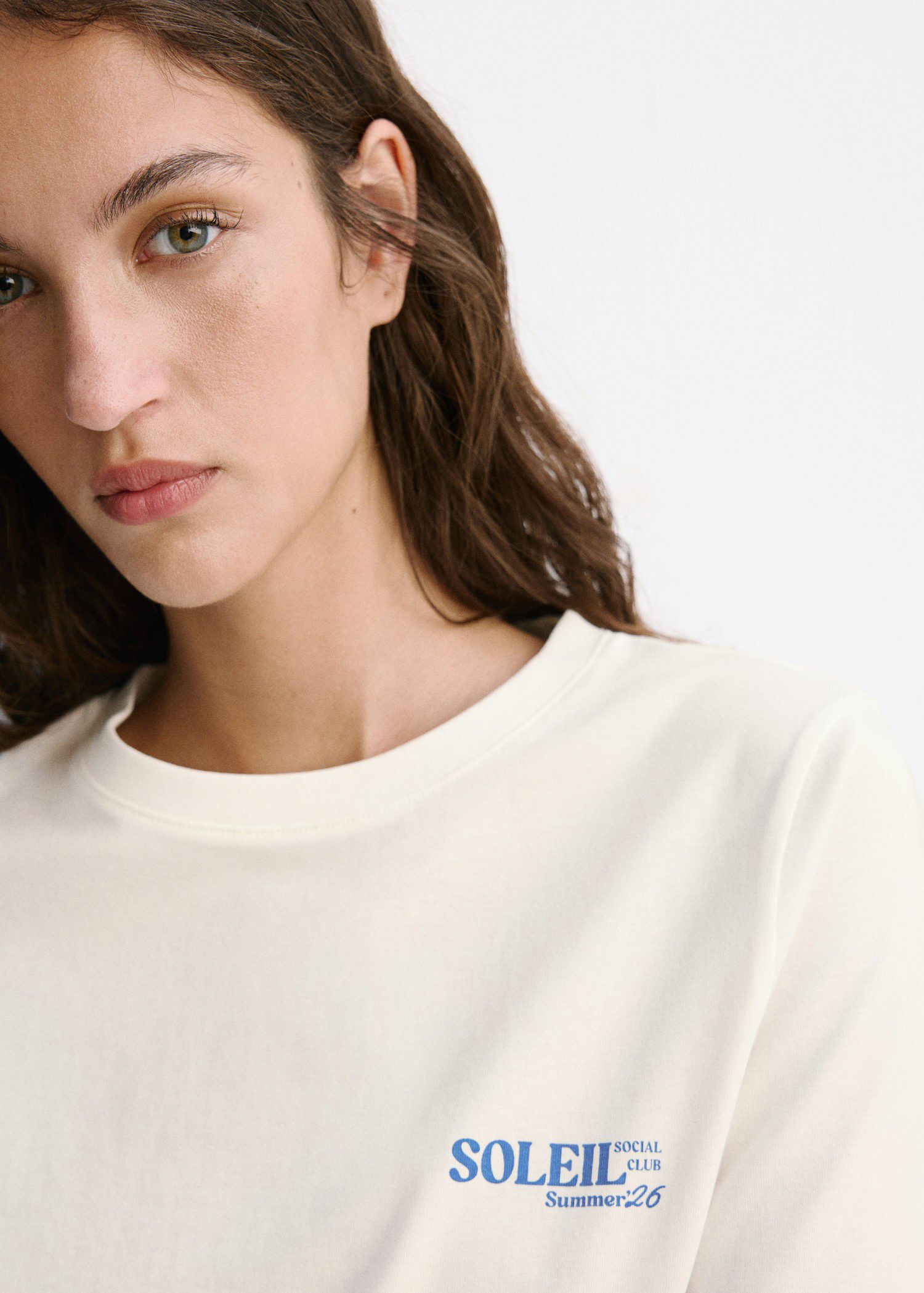 Printed cotton-blend t-shirt