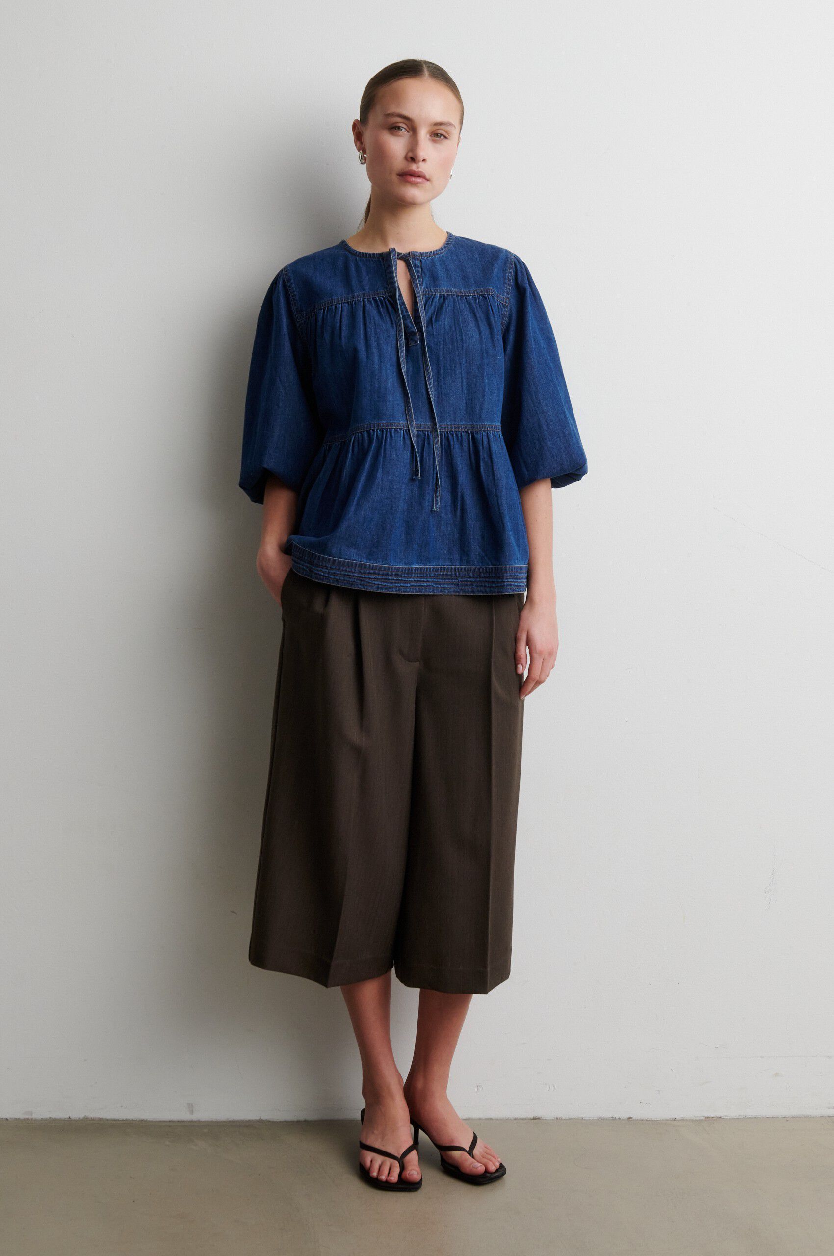 Evana Denim Blouse