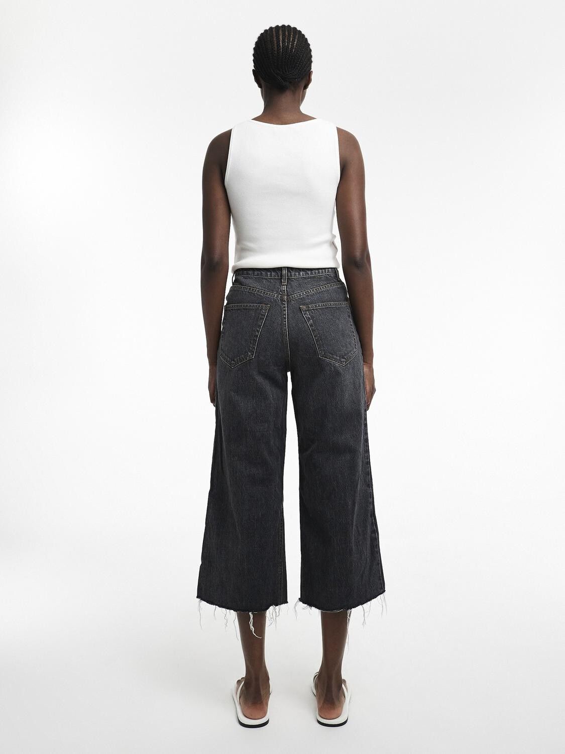 Tsvera Hr Wide Cropped Dnm Jeans Blw