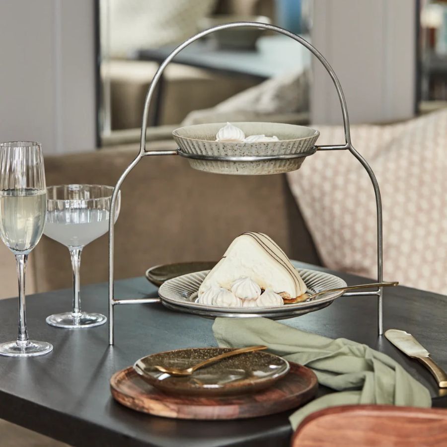 Tallriksst&auml;ll, HDSana, Silver finish