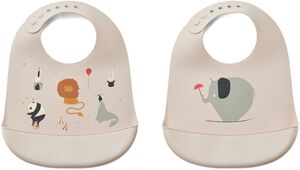 Tilda Printed Bib 2-Pack Circus / S